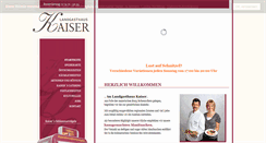 Desktop Screenshot of landgasthaus-kaiser.de